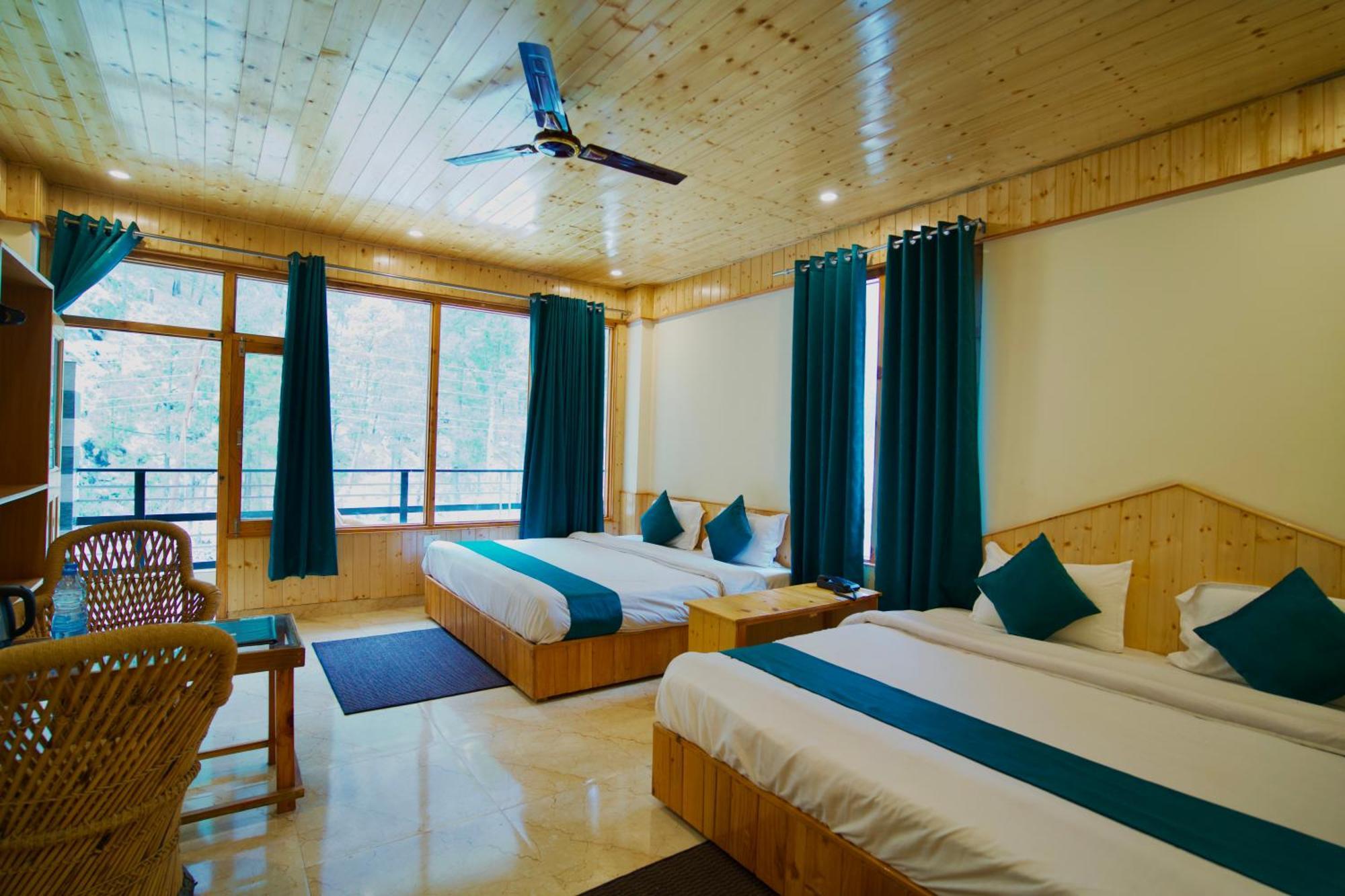 Hotel Mid Orchard Kasol L River Side -Pure Veg Hotel Exterior foto